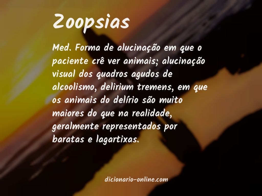 Significado de zoopsias