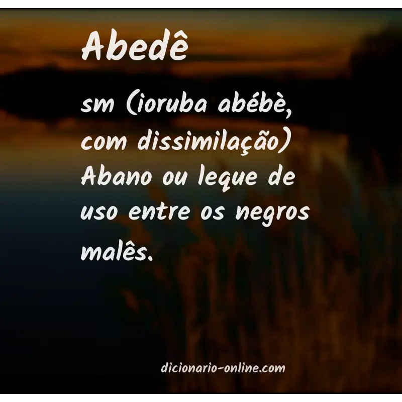 Significado de abedê