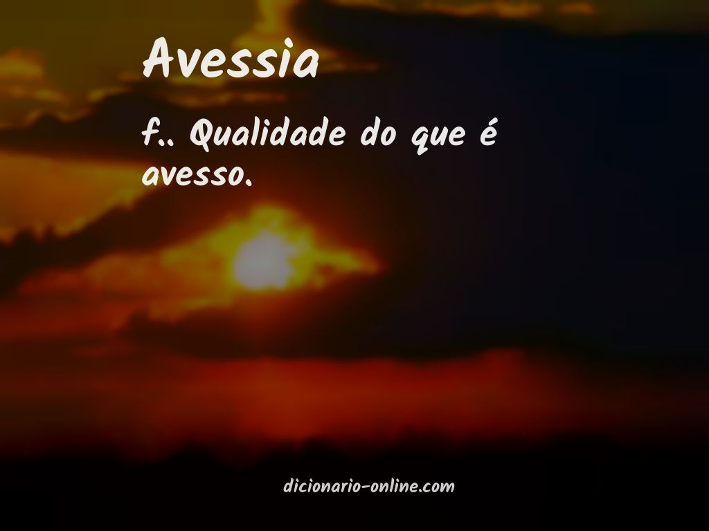 Significado de avessia