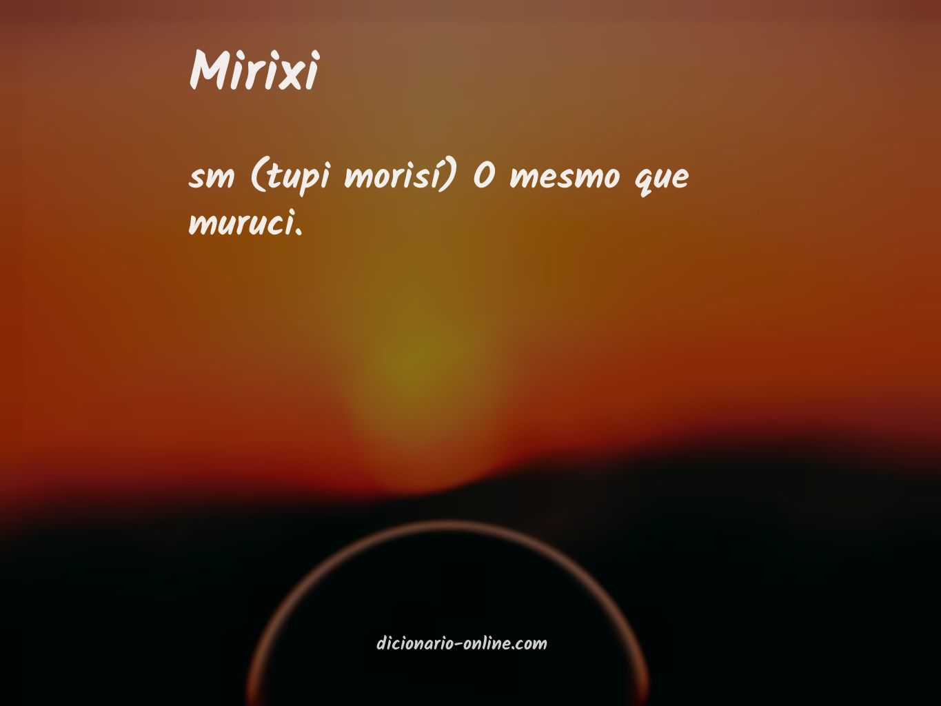 Significado de mirixi