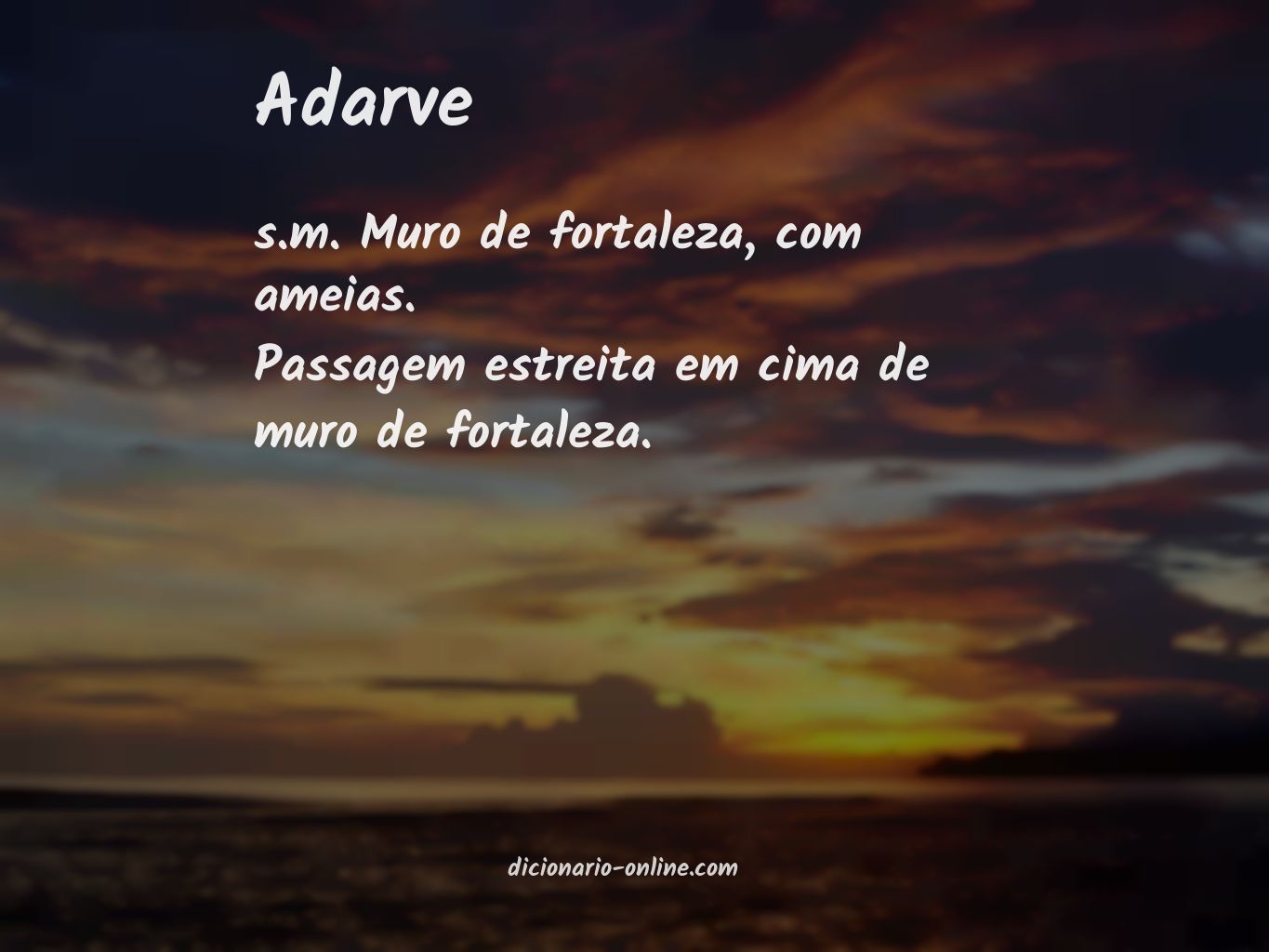 Significado de adarve