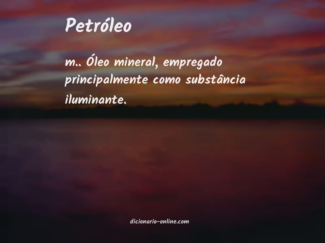 Significado de petróleo