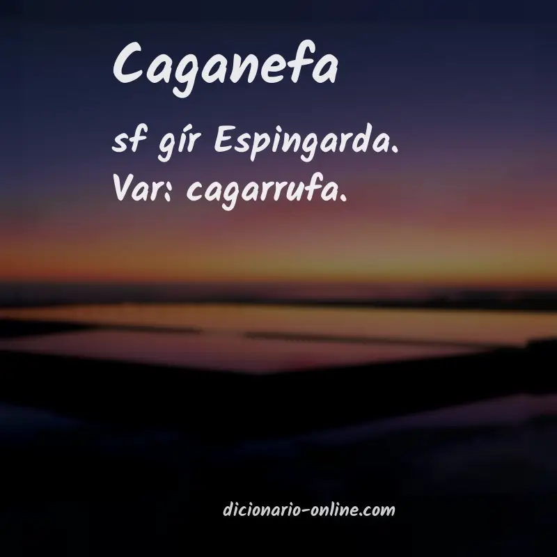 Significado de caganefa