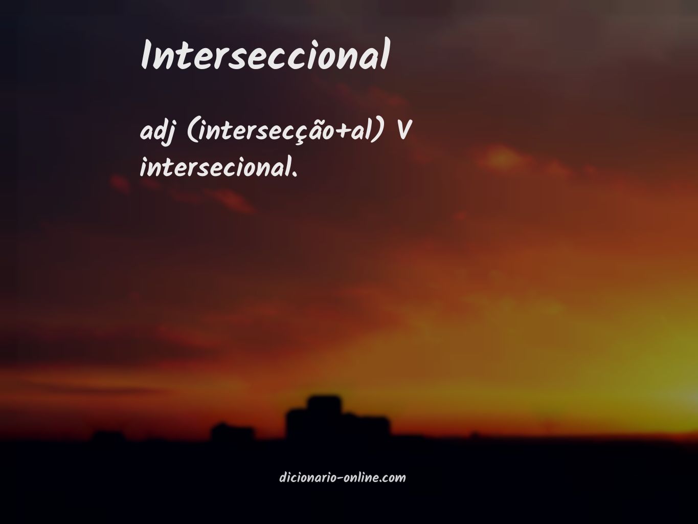 Significado de interseccional