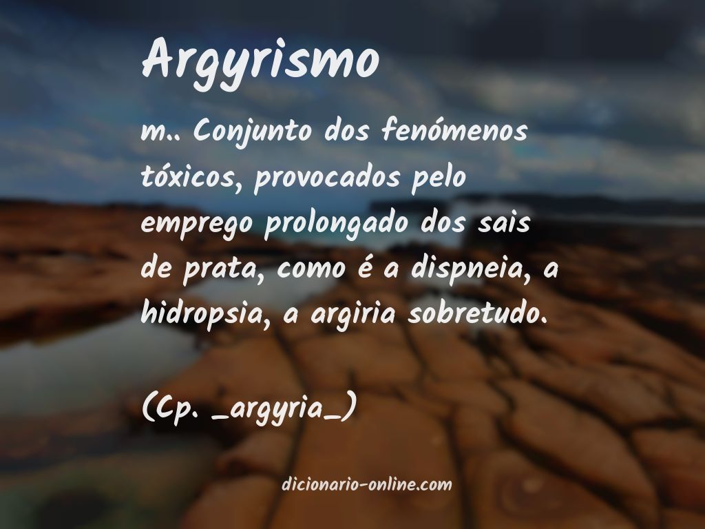 Significado de argyrismo