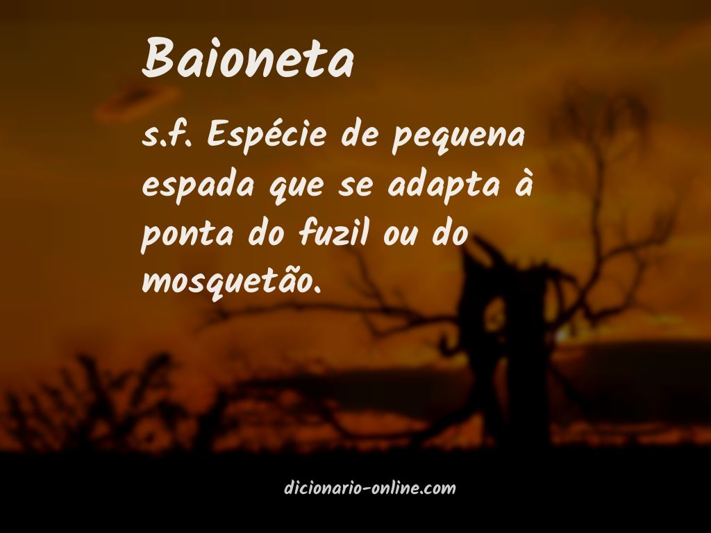 Significado de baioneta