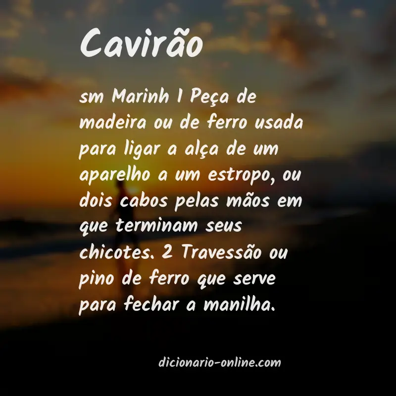 Significado de cavirão