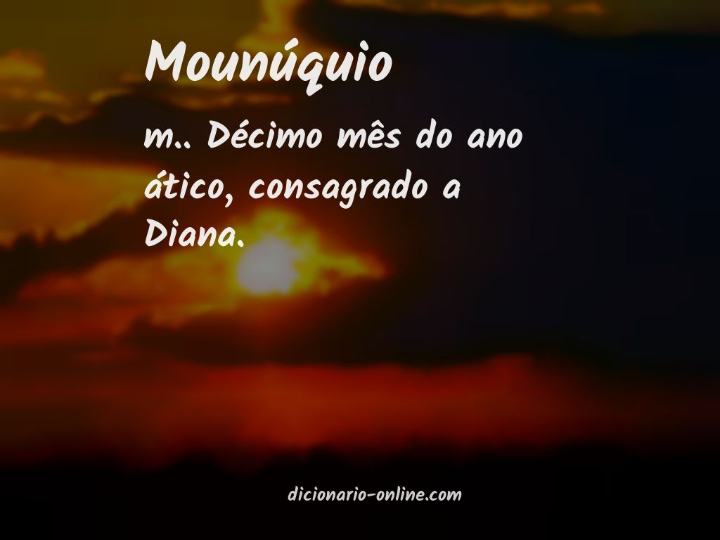 Significado de mounúquio