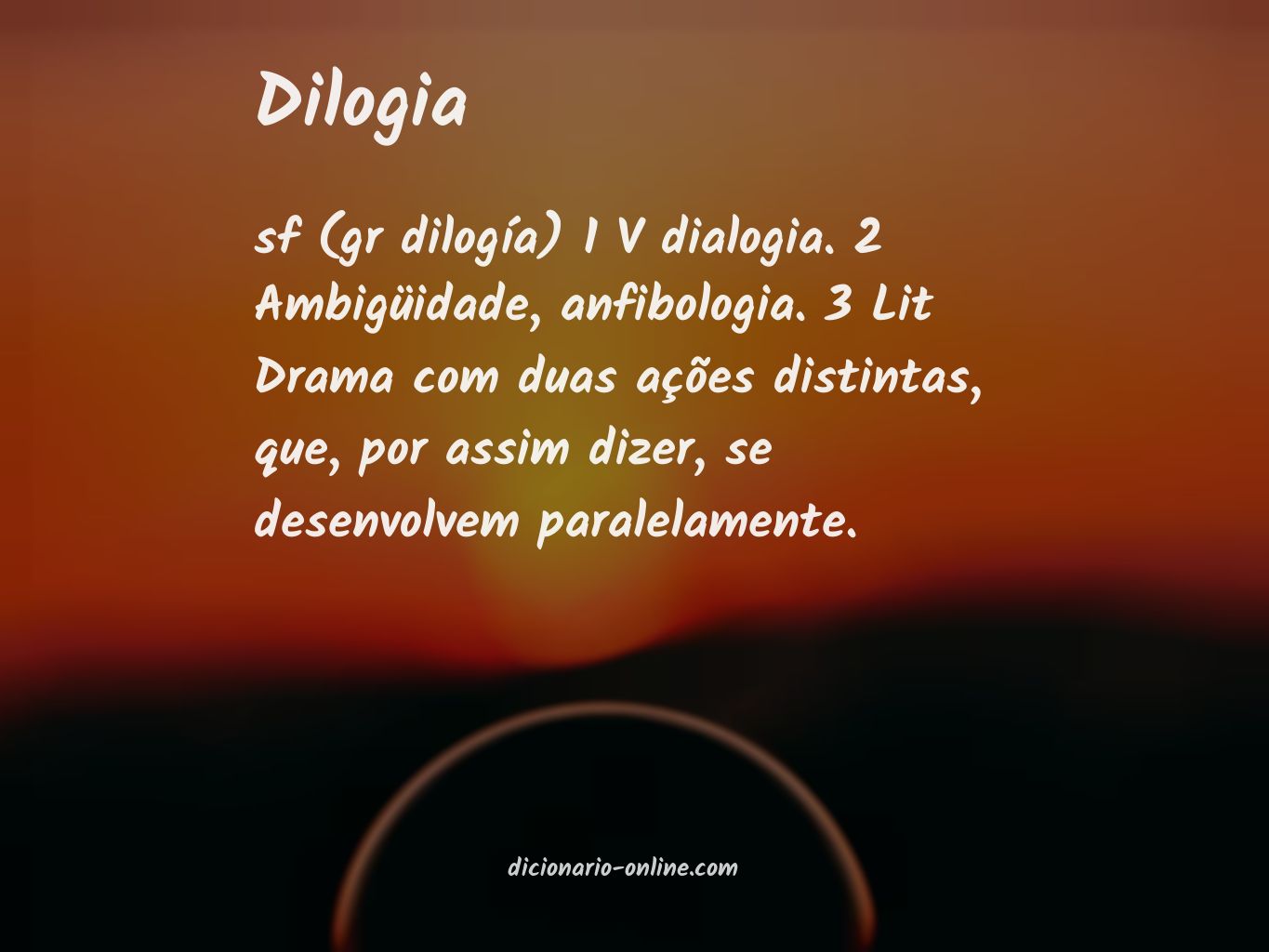 Significado de dilogia