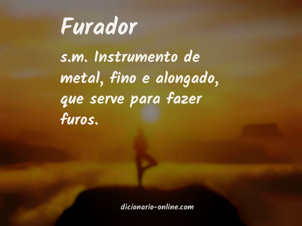 Significado de furador