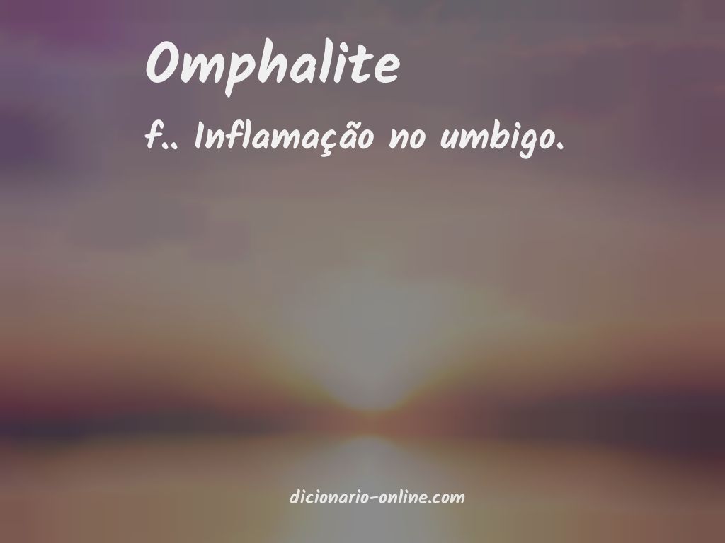 Significado de omphalite