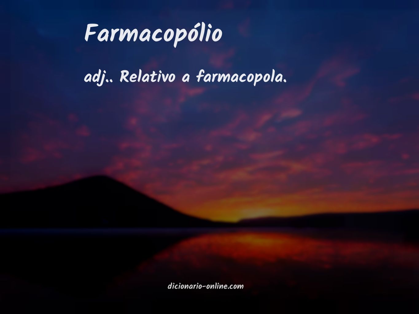 Significado de farmacopólio