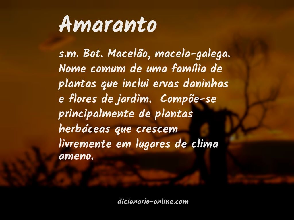 Significado de amaranto