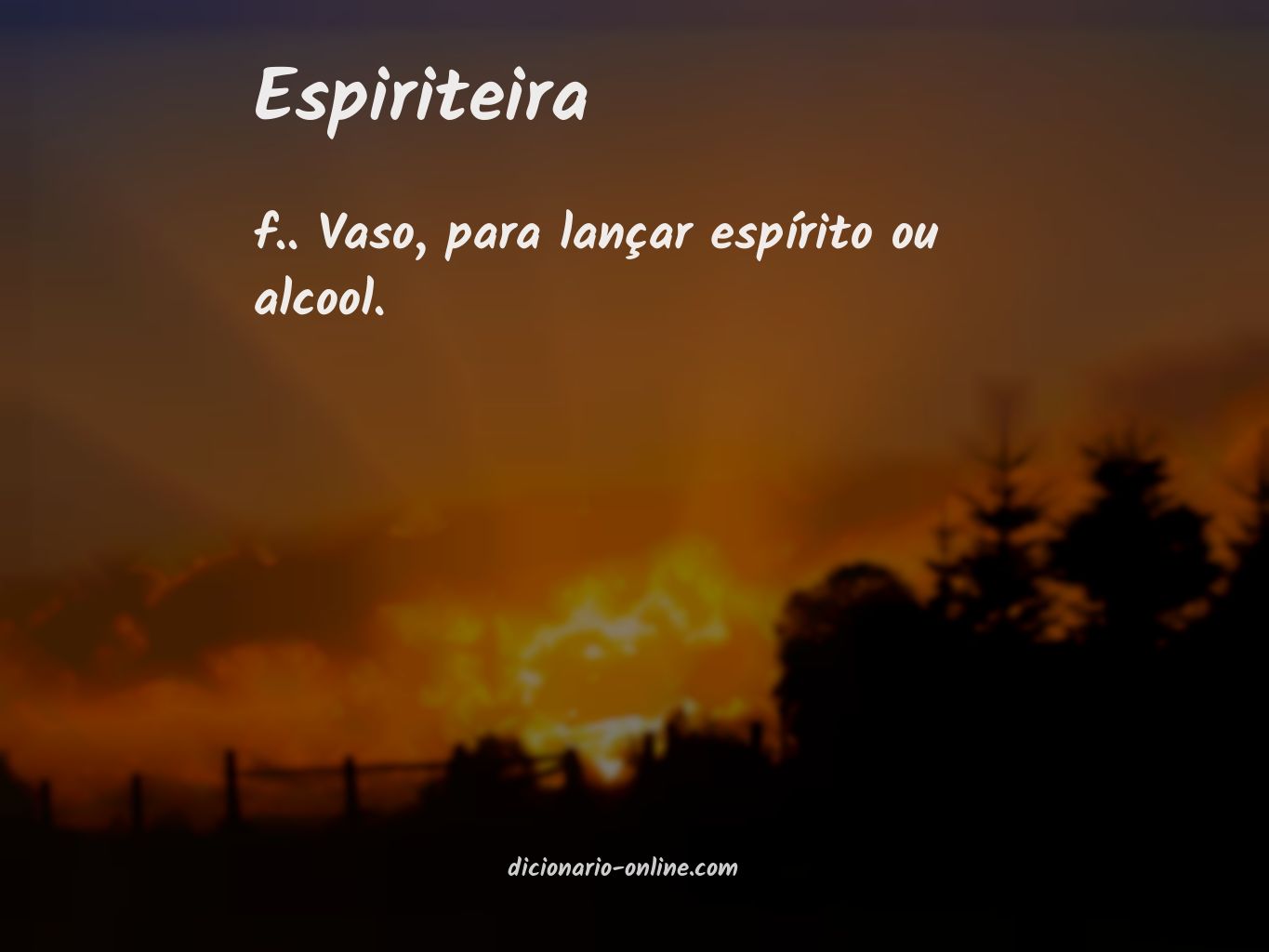 Significado de espiriteira