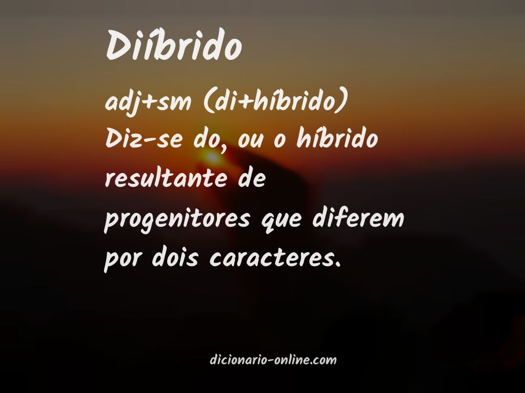 Significado de diíbrido