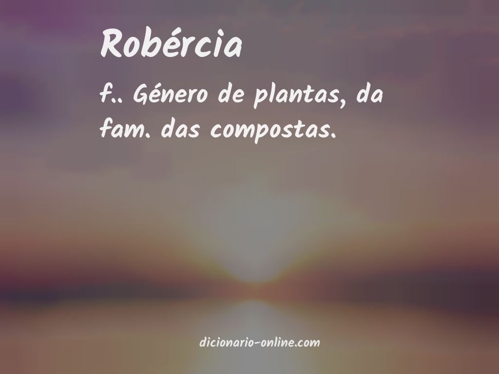 Significado de robércia