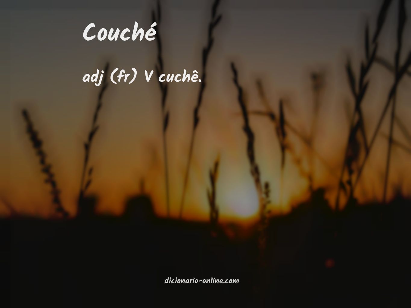 Significado de couché