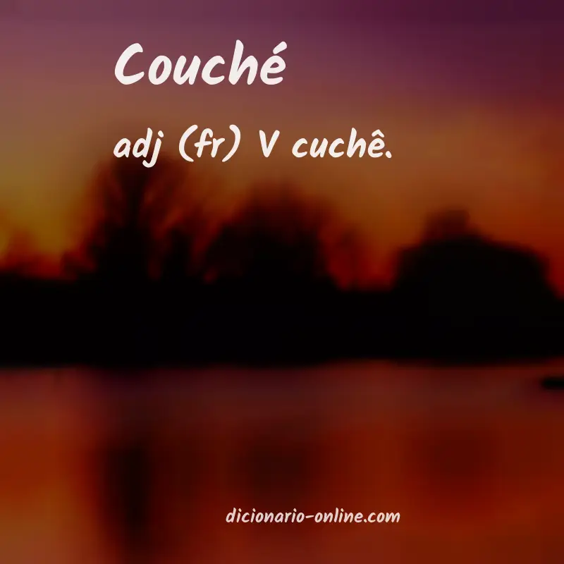Significado de couché