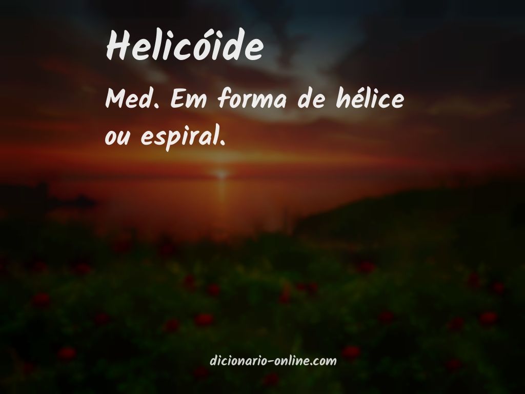 Significado de helicóide