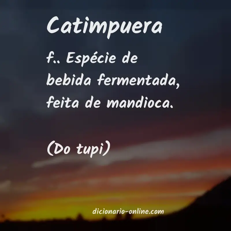 Significado de catimpuera