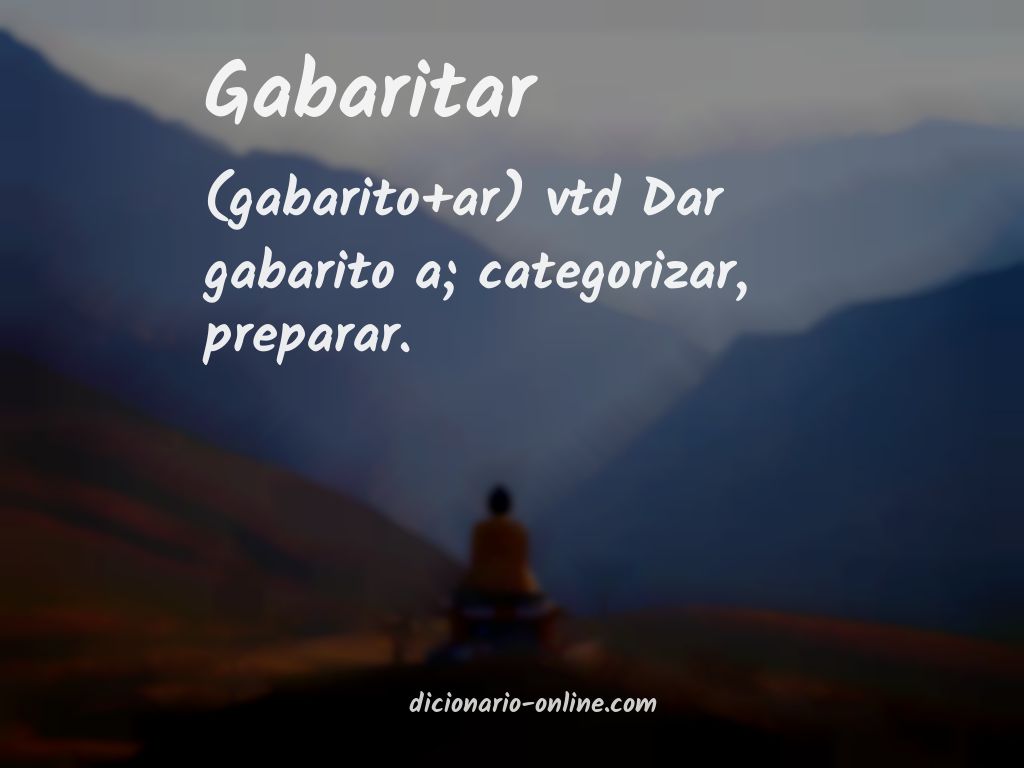 Significado de gabaritar