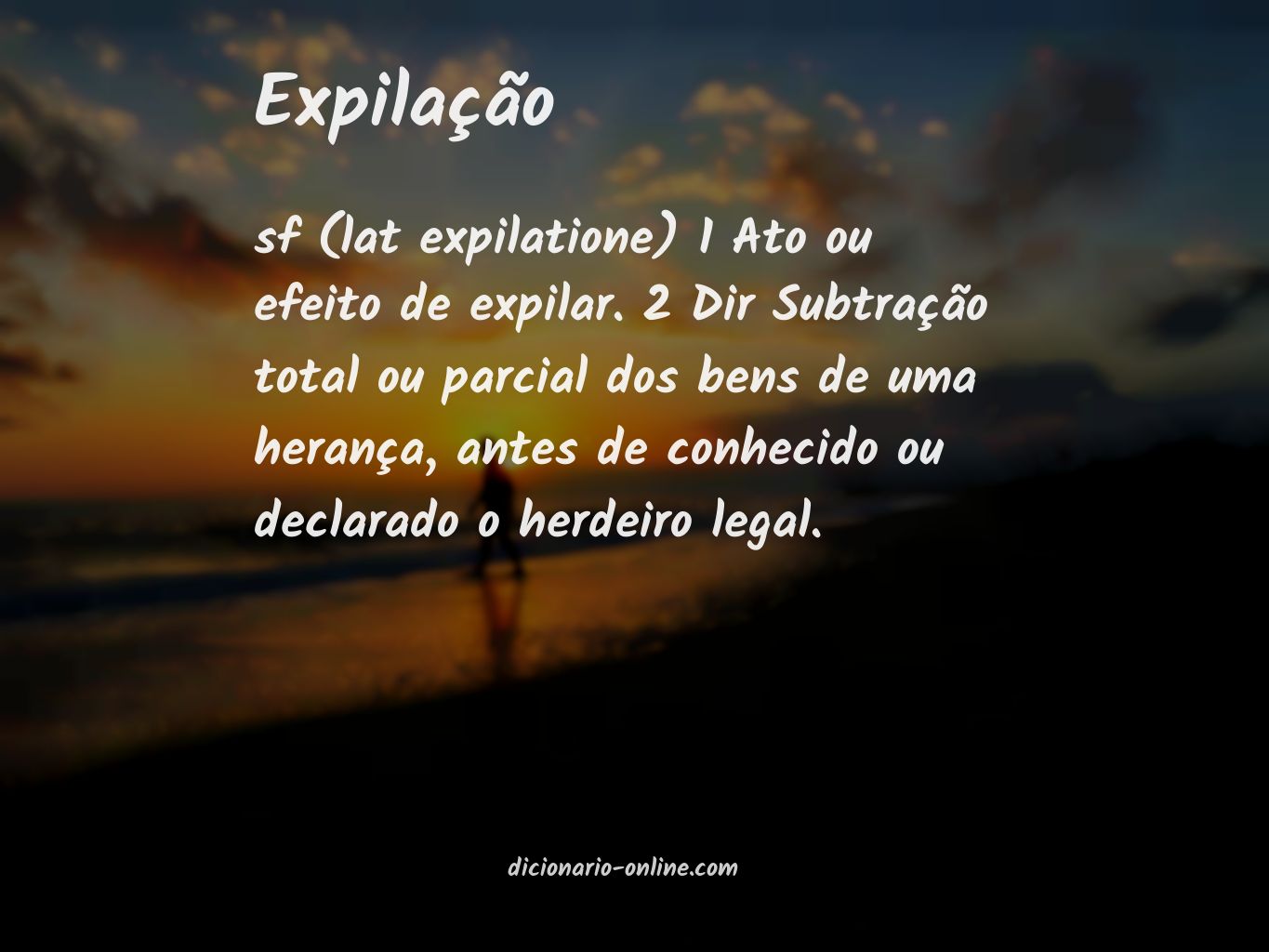 Significado de expilação