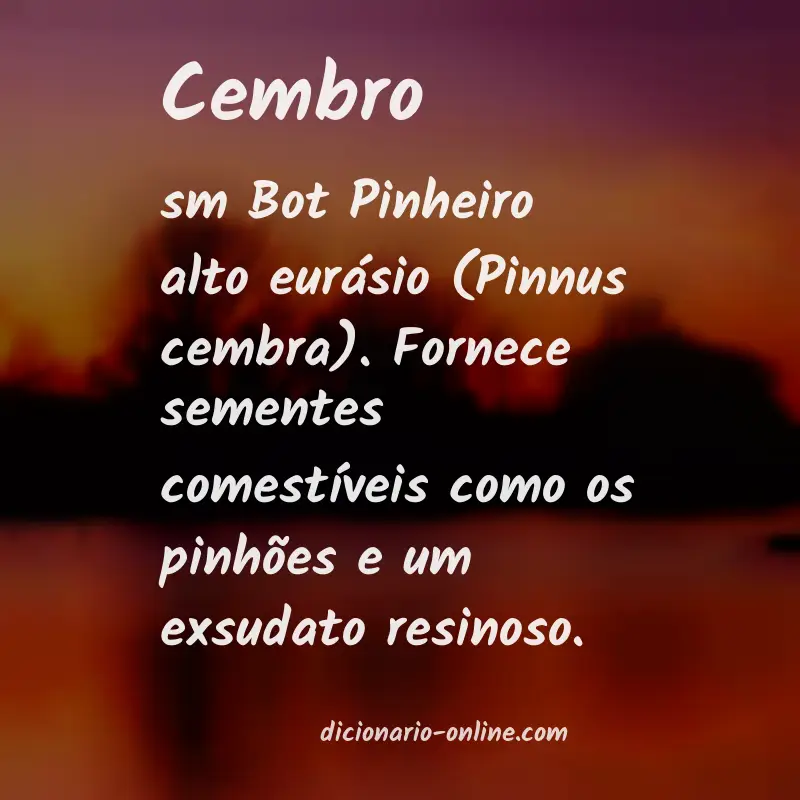 Significado de cembro