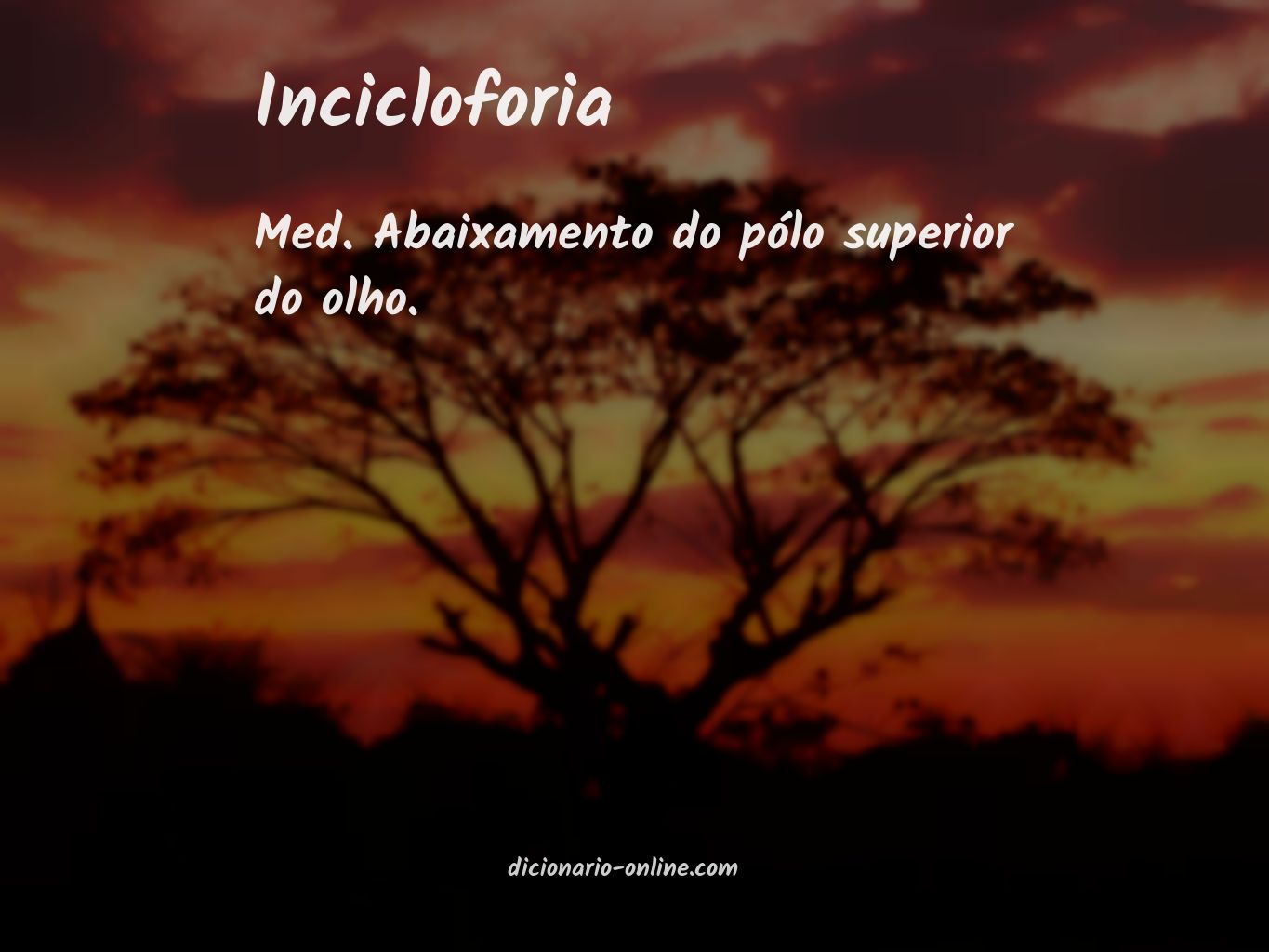 Significado de incicloforia