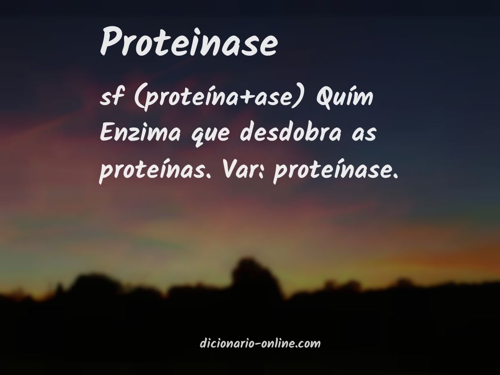 Significado de proteinase