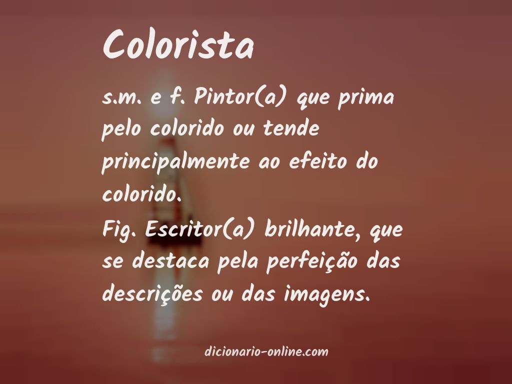 Significado de colorista