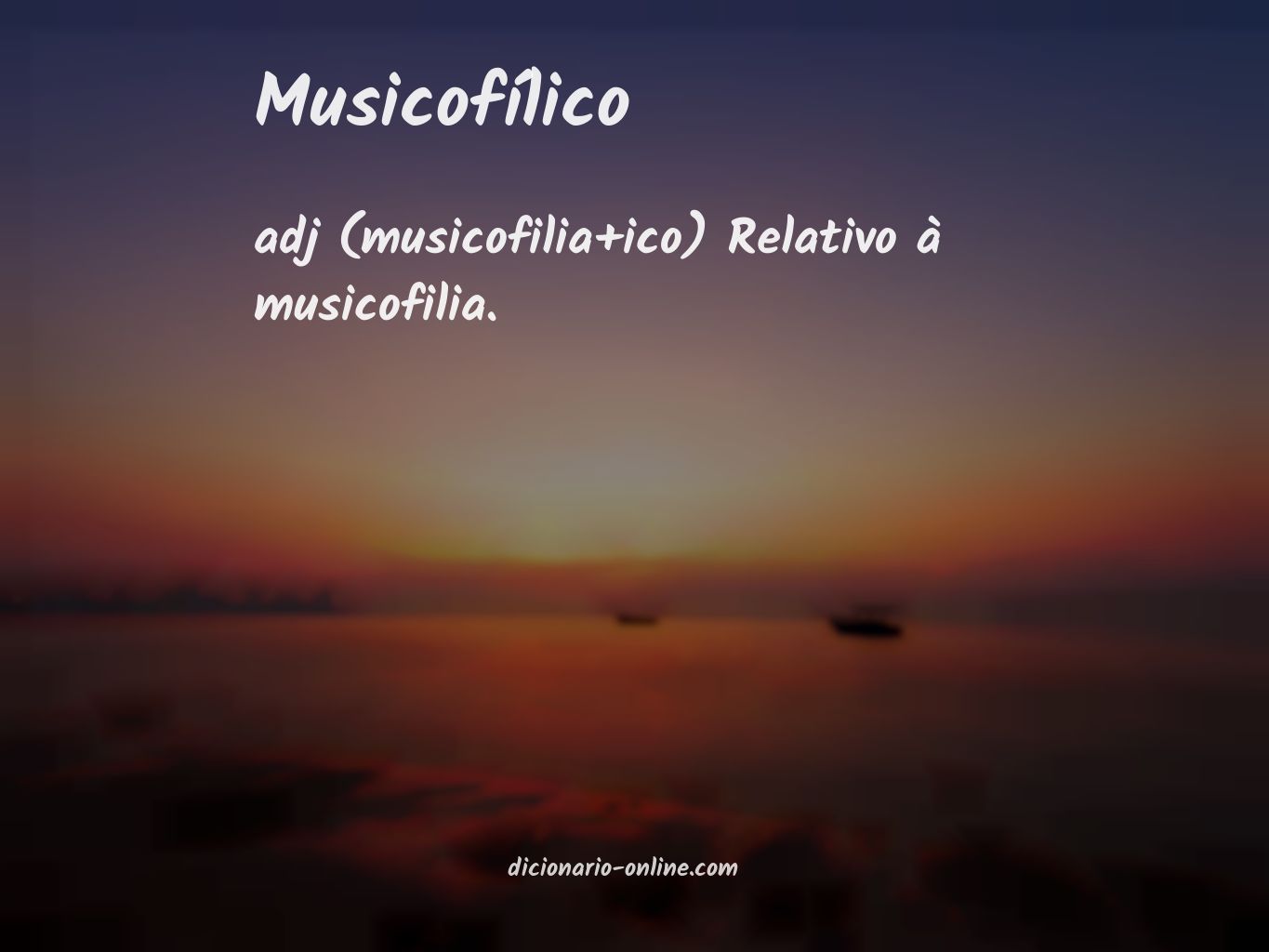 Significado de musicofílico