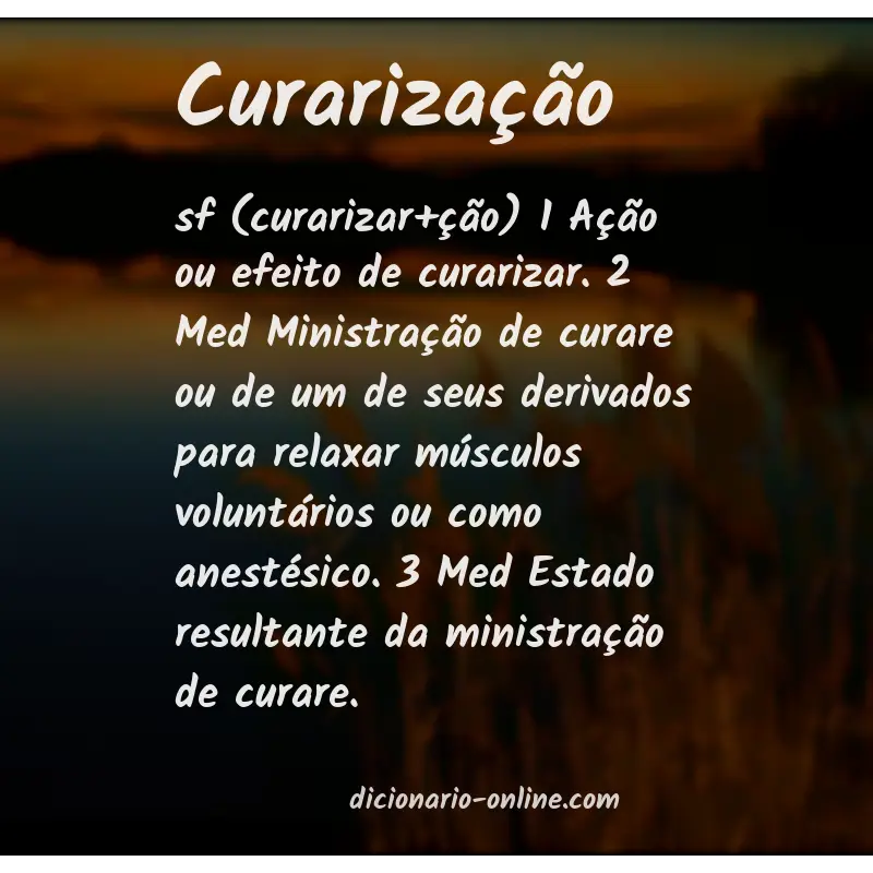 Significado de curarização