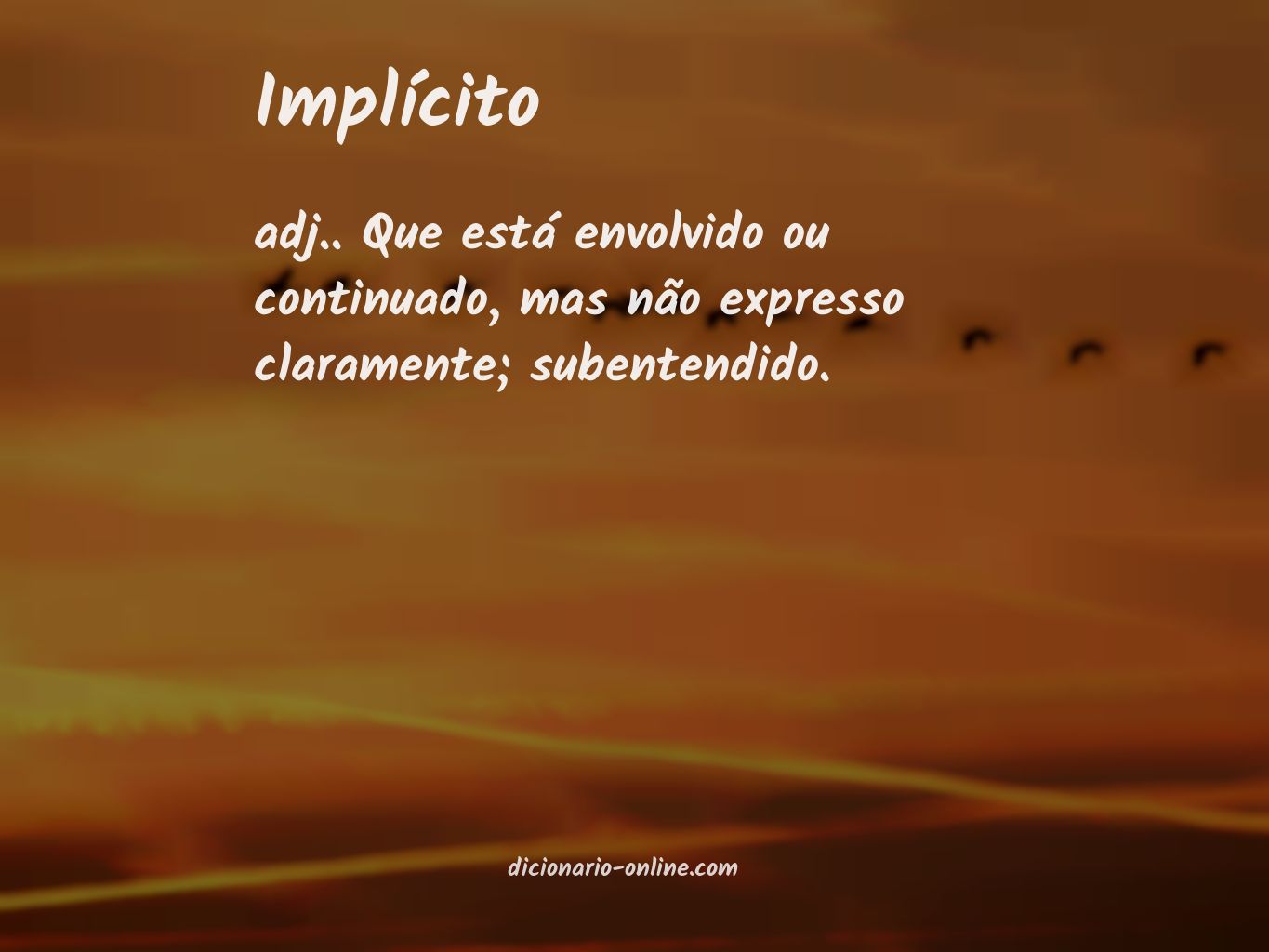 Significado de implícito