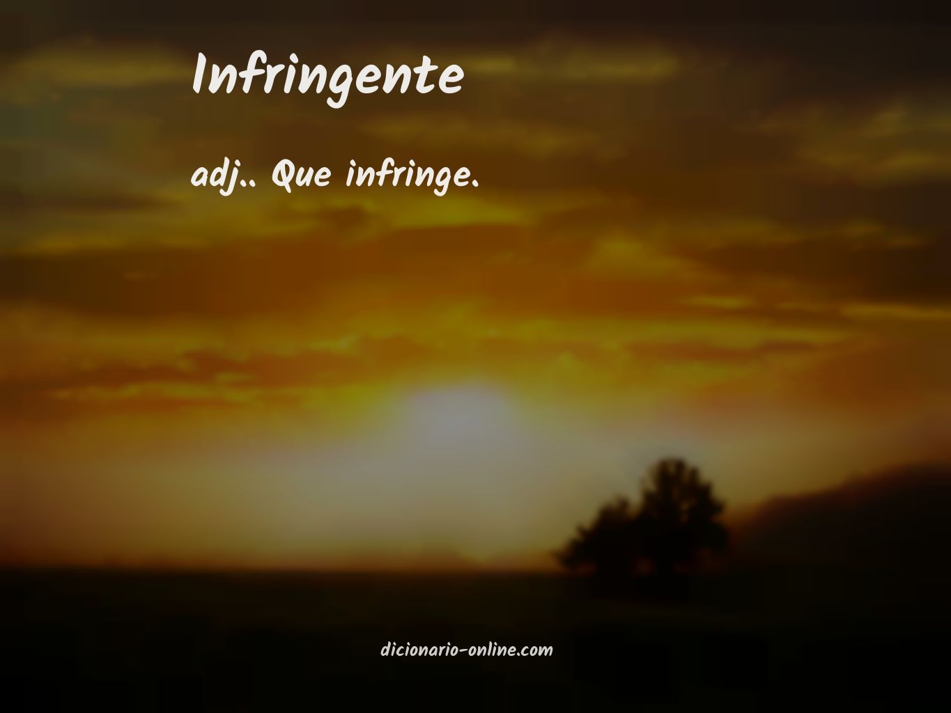 Significado de infringente