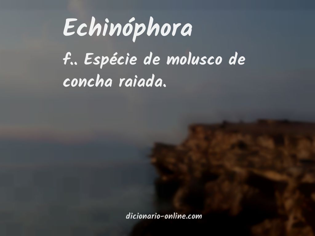 Significado de echinóphora