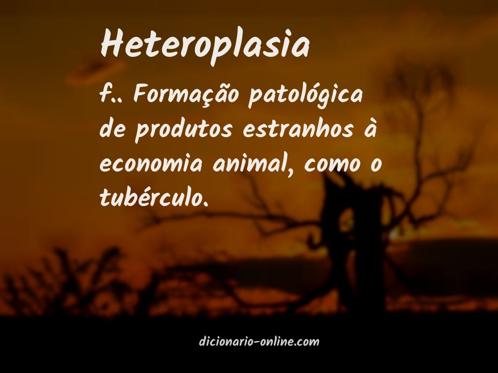 Significado de heteroplasia