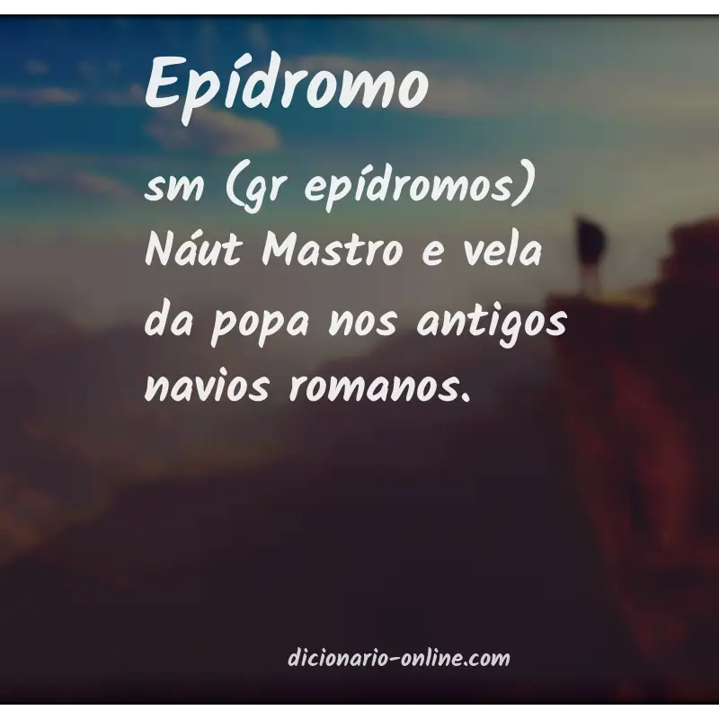 Significado de epídromo