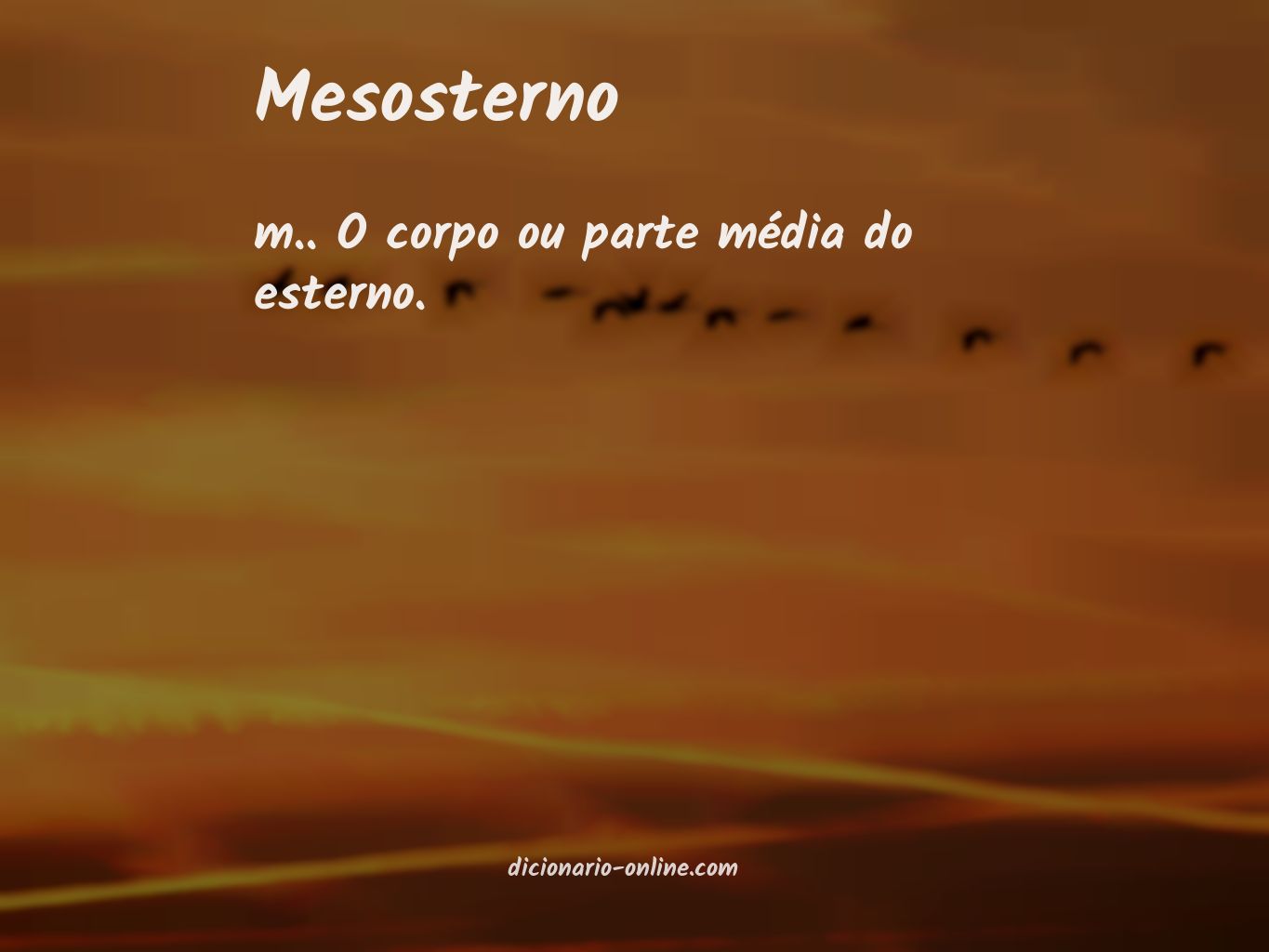 Significado de mesosterno