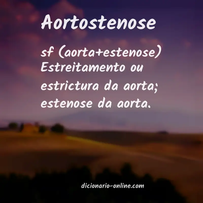 Significado de aortostenose