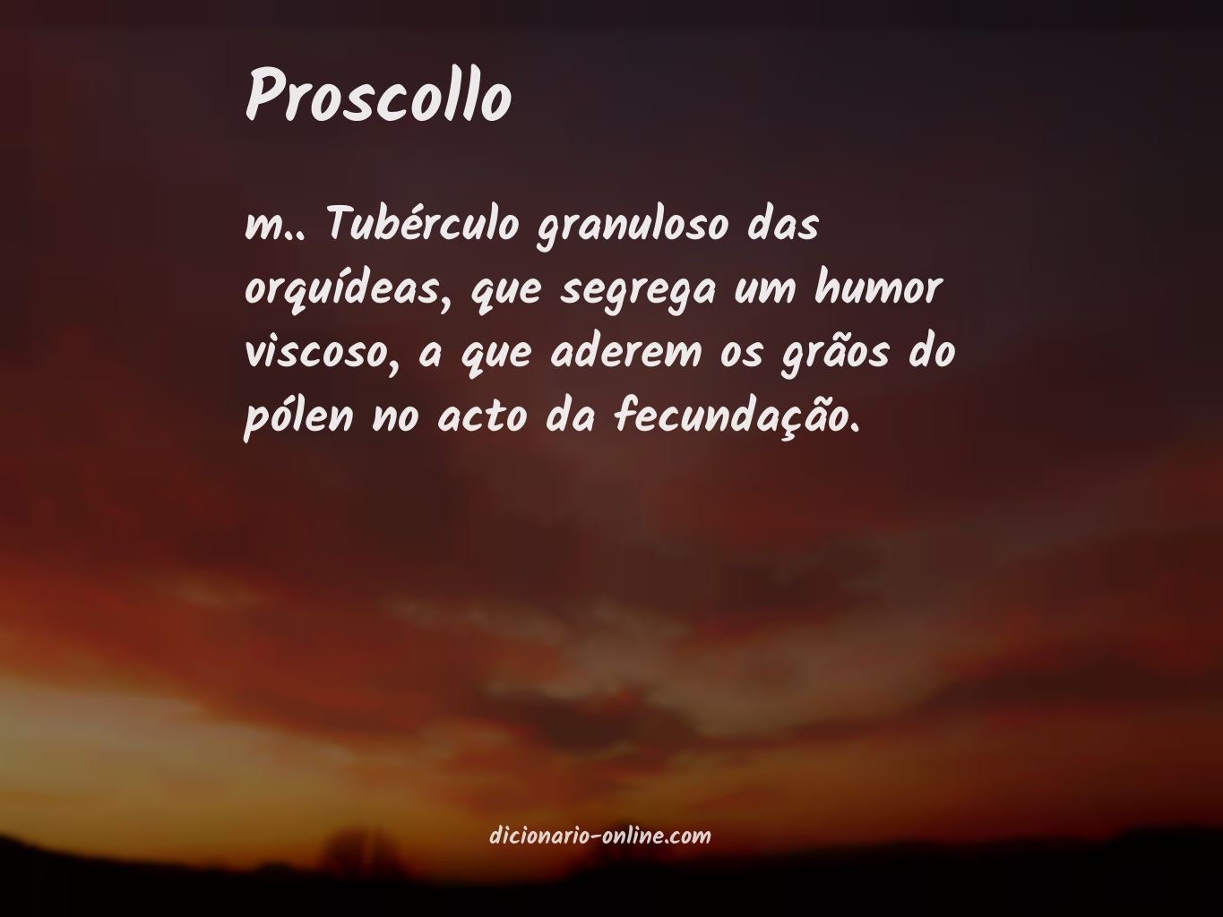 Significado de proscollo