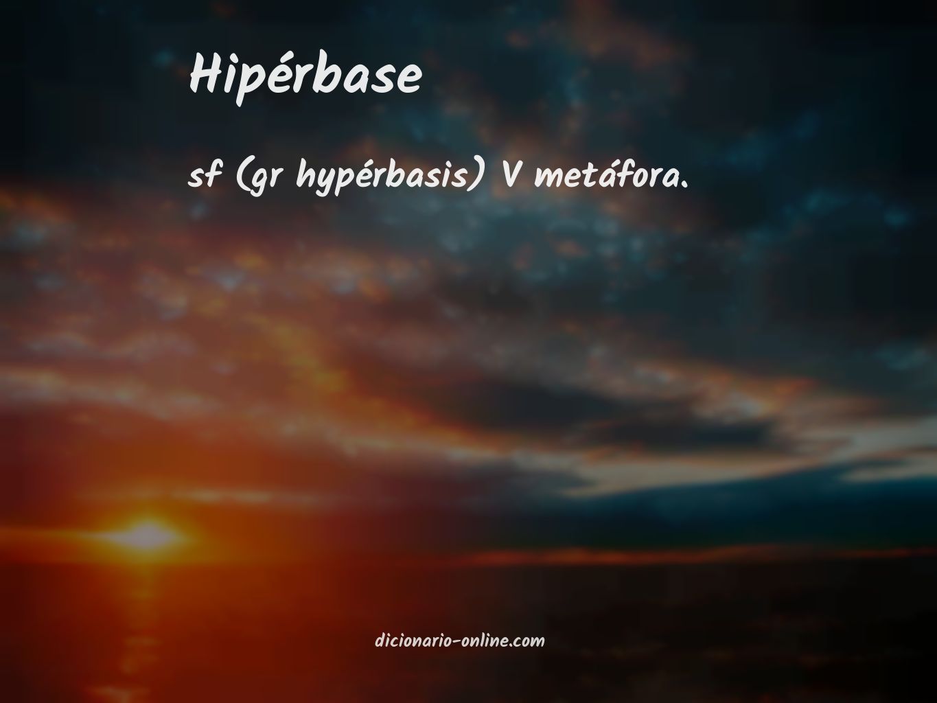 Significado de hipérbase