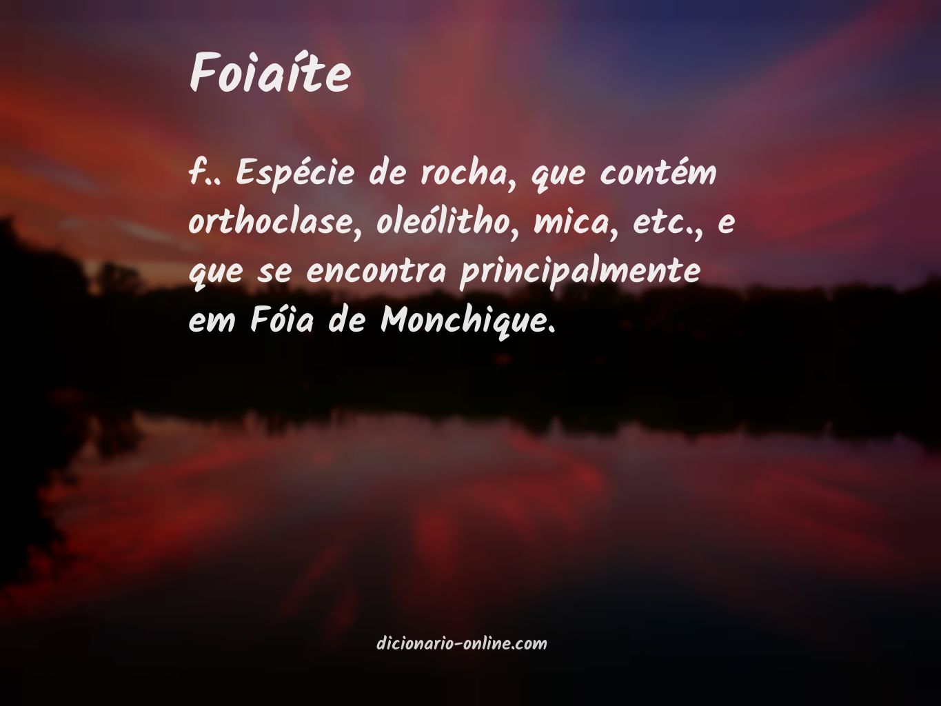 Significado de foiaíte