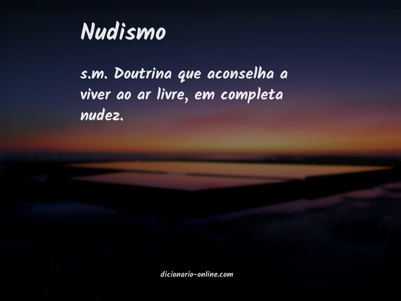 Significado de nudismo