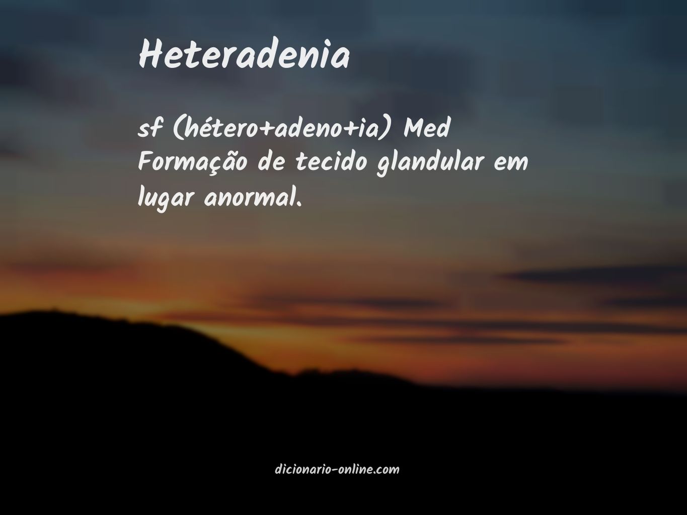 Significado de heteradenia