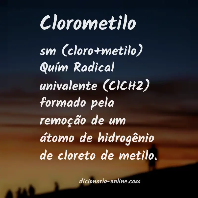 Significado de clorometilo