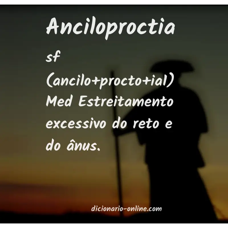 Significado de anciloproctia