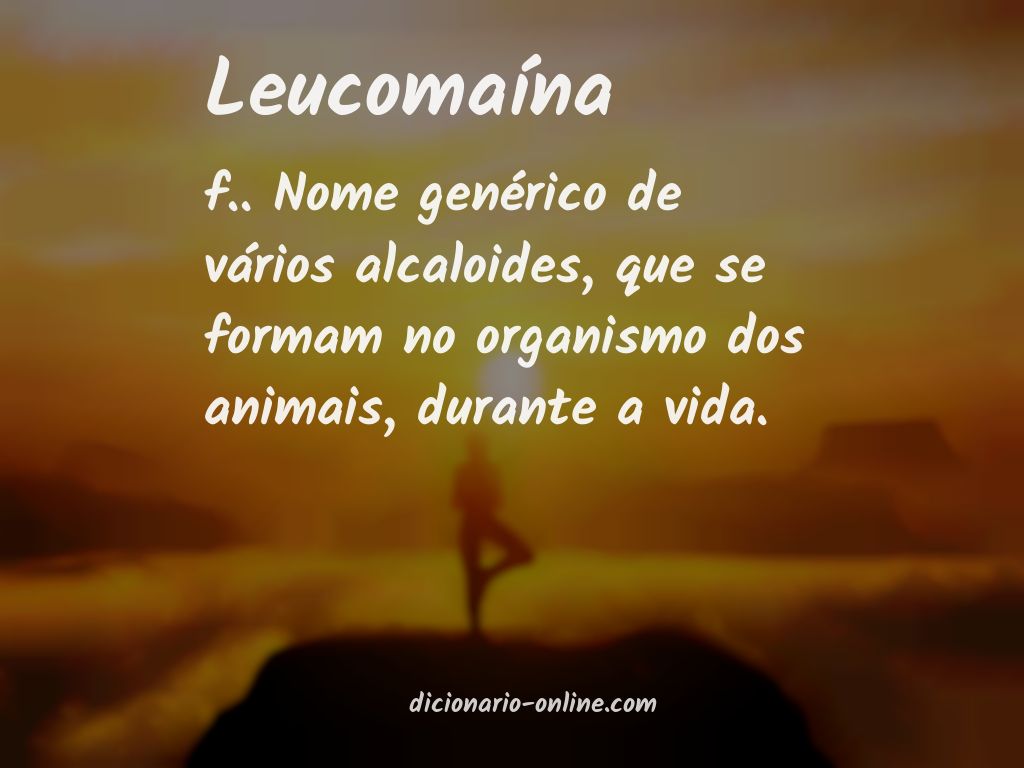 Significado de leucomaína