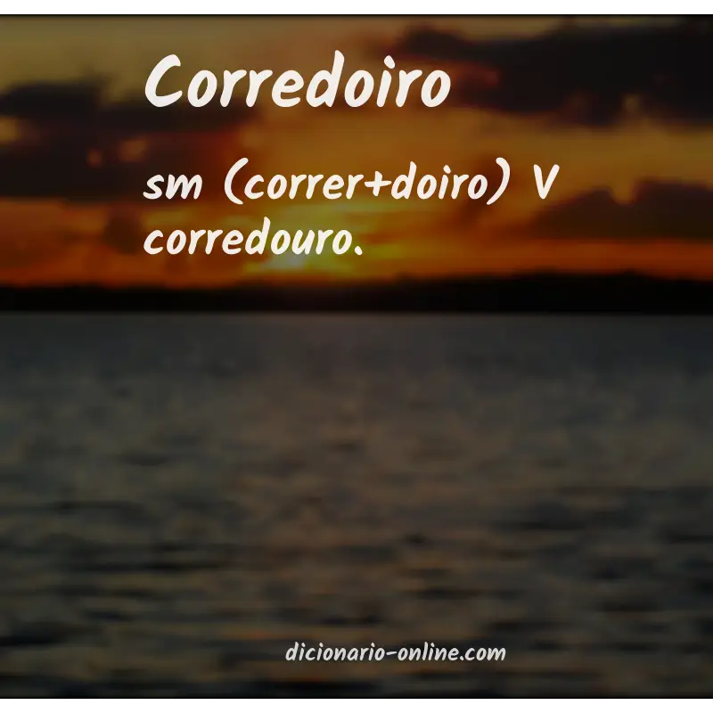 Significado de corredoiro