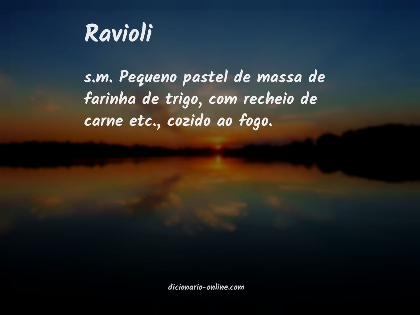 Significado de ravioli