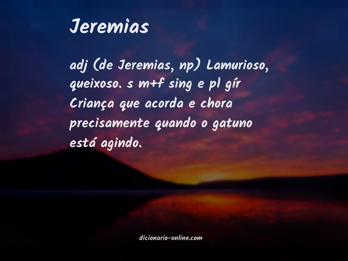 Significado de jeremias